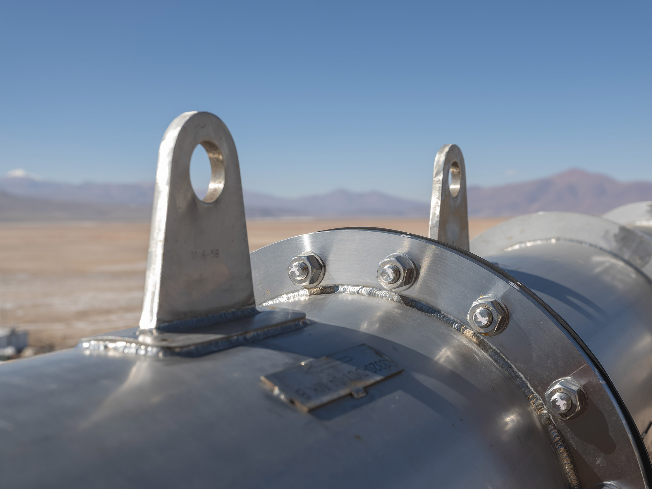 Employee at Andoom bene plant, Weipa Operations